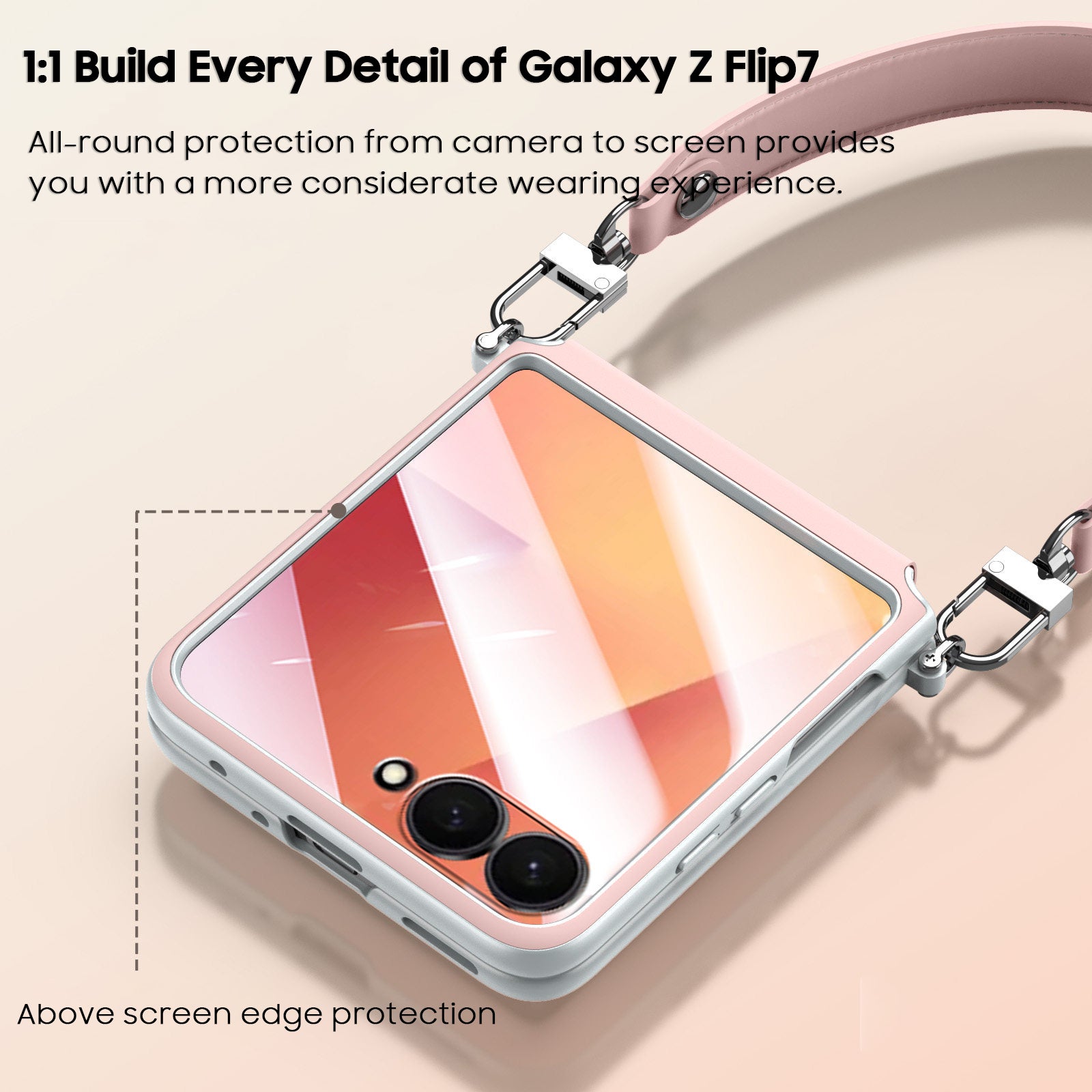 Leather Case with Wrist Strap