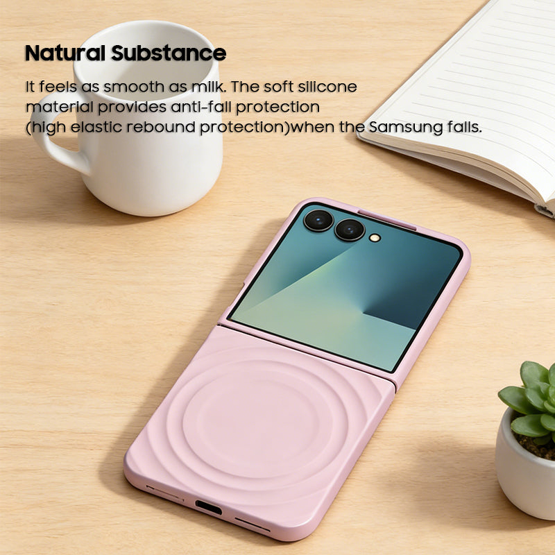 Macaron-Patterned Liquid Silicone Case with MagSafe