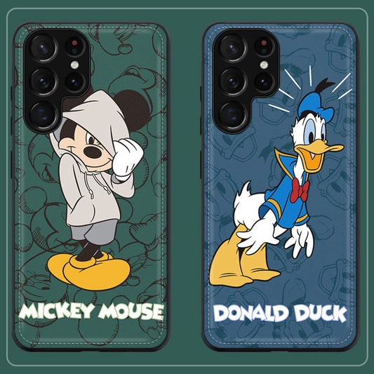 Samsung Series | Disney Cartoon Leather Printed Phone Case