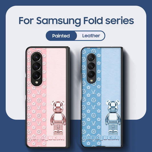 Samsung Galaxy Z Fold Series | Bearbrick Cartoon Phone Case