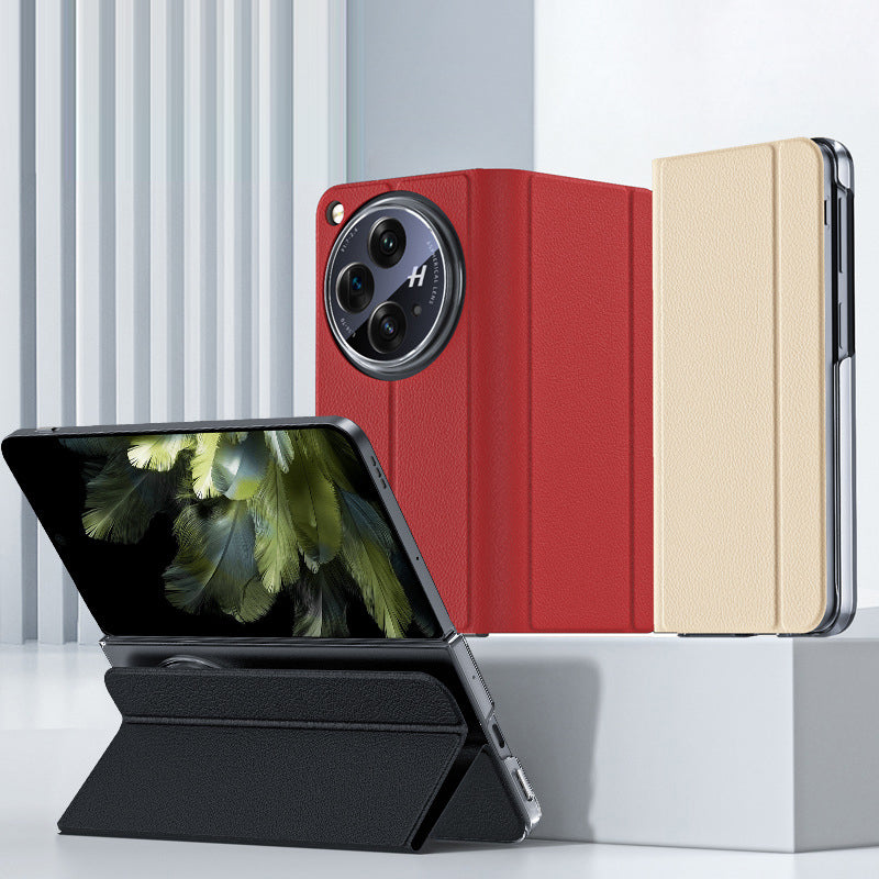 Folding Flip Leather Case