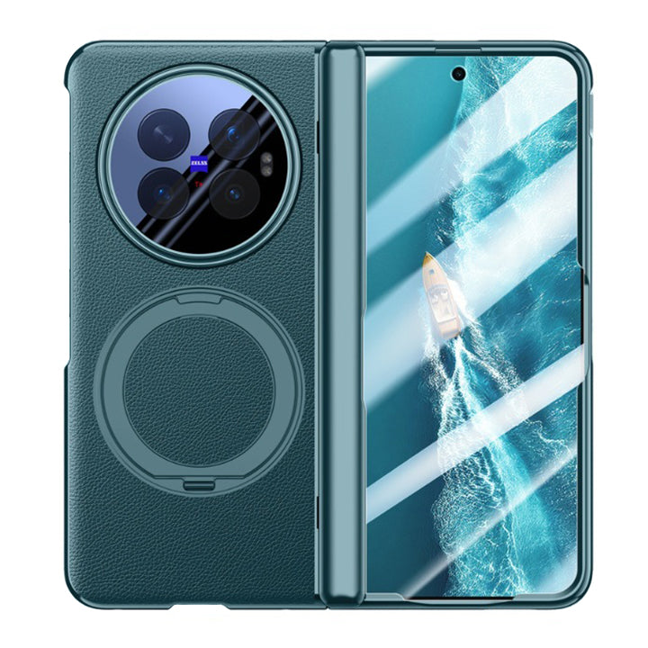 Kickstand All-Inclusive Hinge Leather Case