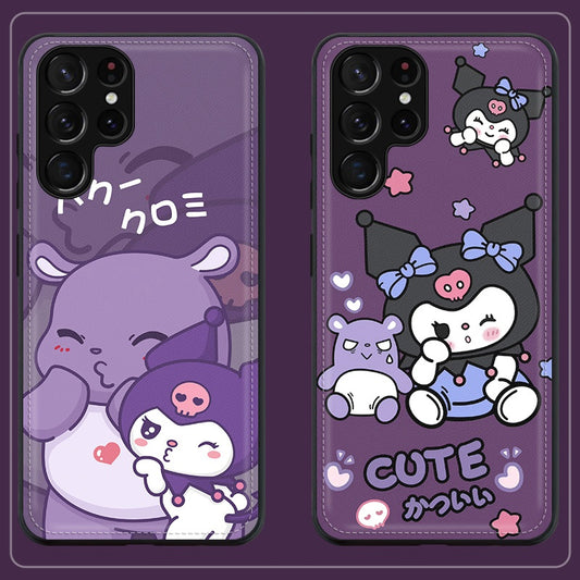Samsung Series | Sanrio Co-branded Leather Printed Phone Case