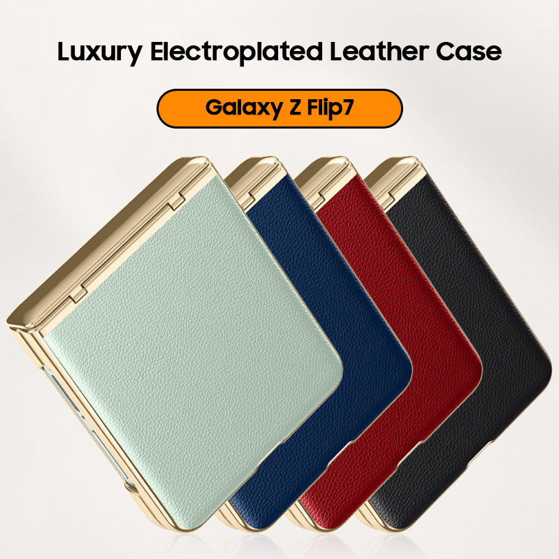 Luxury Electroplated Leather Case