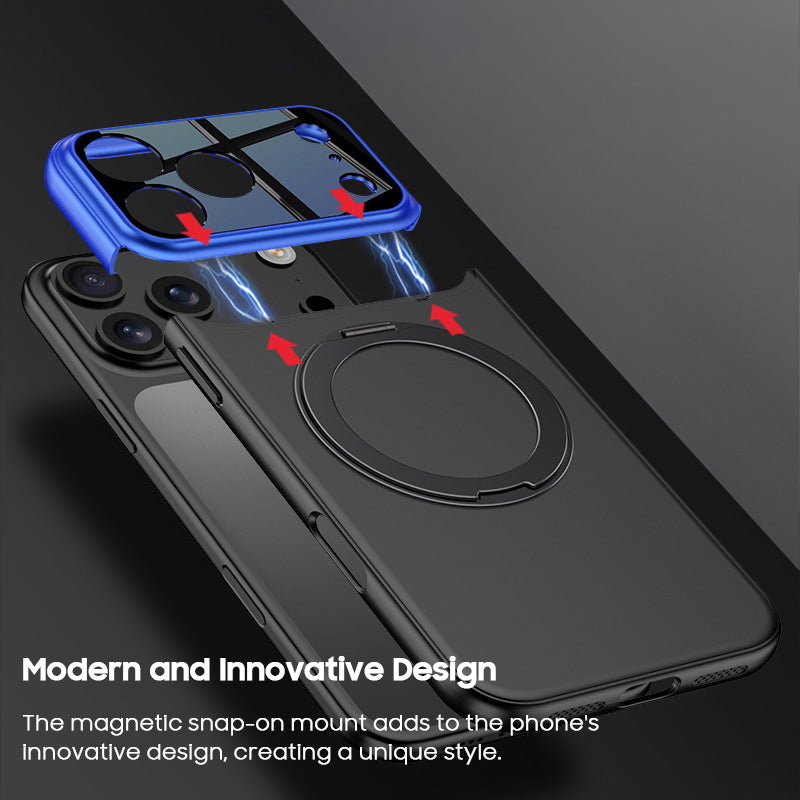 Creative Stitching Frosted Kickstand Case with MagSafe