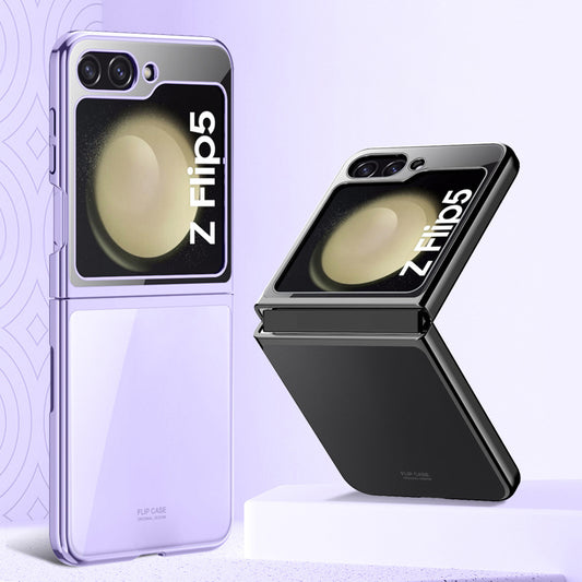 Samsung Galaxy Z Flip Series | Transparent Electroplating Mobile Phone Case