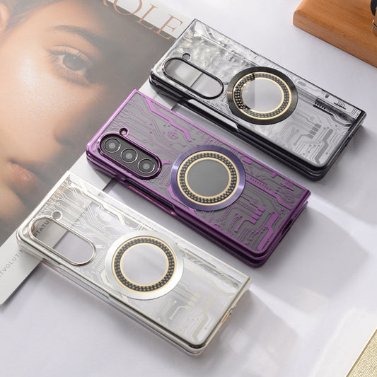 Samsung Magsafe Series | Galaxy Z Fold5 Circuit Board Pattern Power Phone Case