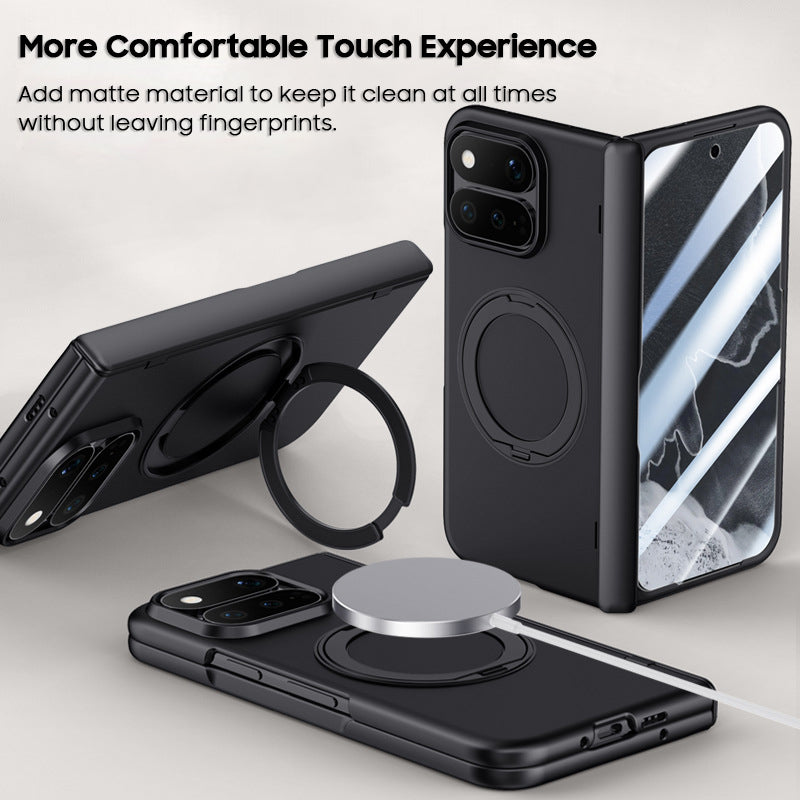 Rotating Magnet Ring Frosted Case with MagSafe