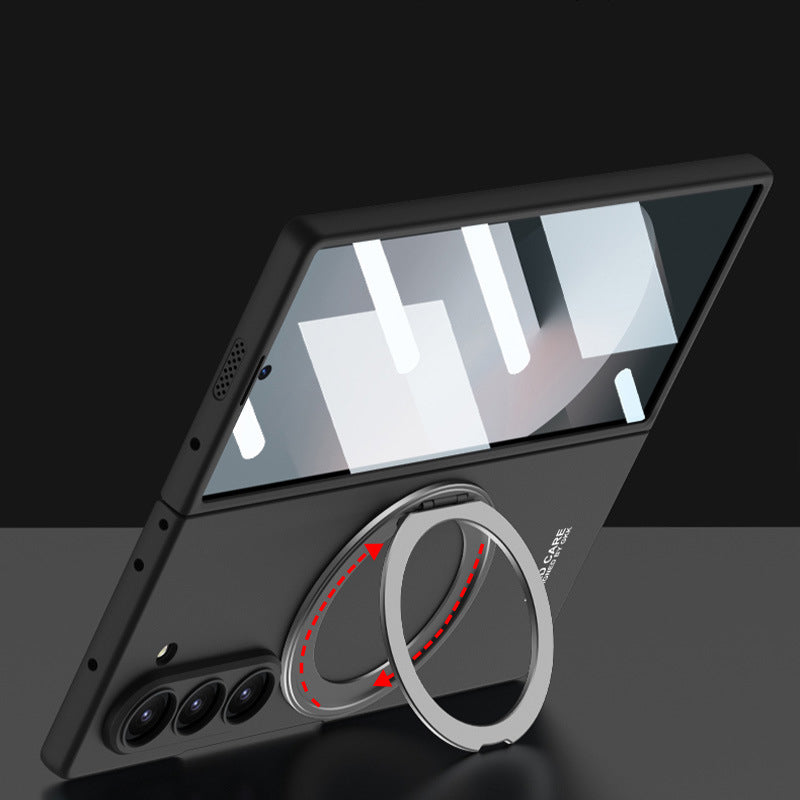 Rotating Magnetic Ring Frosted Case with MagSafe