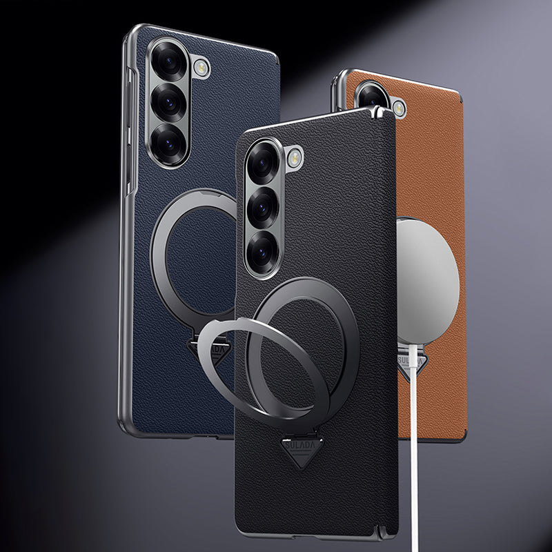 Folding Stand Leather Case with MagSafe