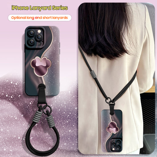 iPhone Series | Disney Silicone Phone Case [free Wrist Rope/Cross-Body Strap Rope]