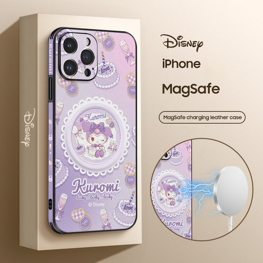iPhone MagSafe Series | Sanrio Cartoon Leather Phone Case