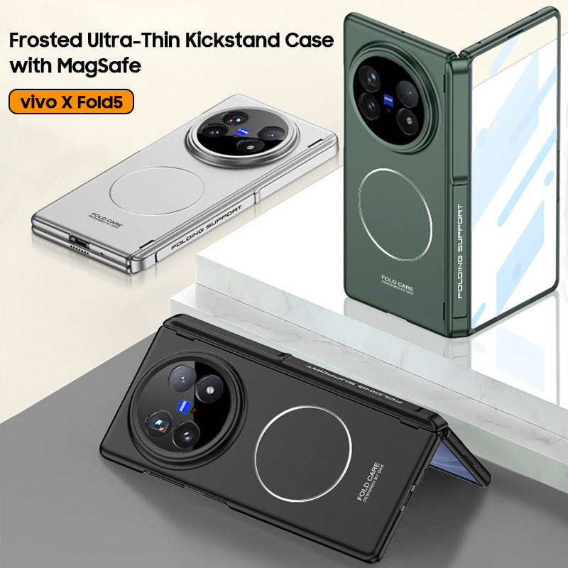 Frosted Ultra-Thin Kickstand Case with MagSafe