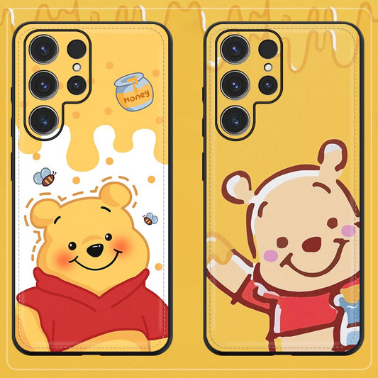 Samsung Series | Winnie the Pooh Leather Printed Phone Case