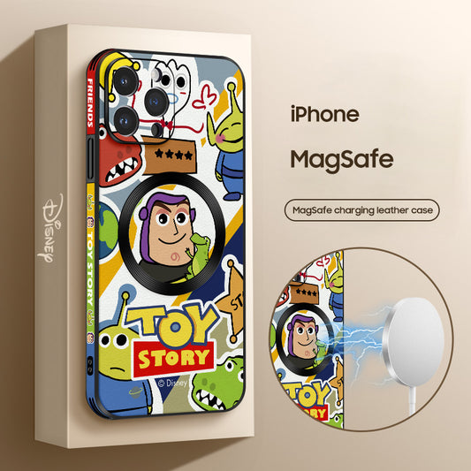 iPhone MagSafe Series | Toy Story Cartoon Leather Phone Case