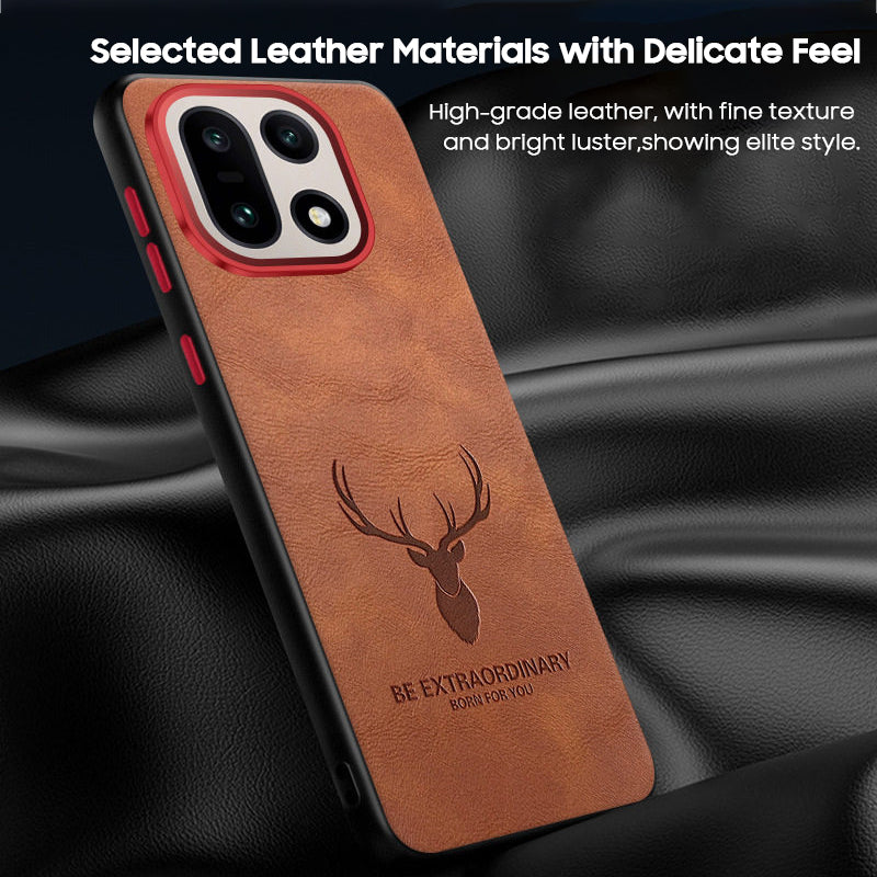 Elk Engraved Leather Case