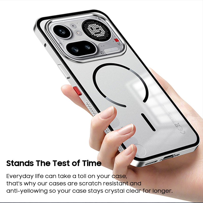 Single-Sided Buckle Metal Frame Case with MagSafe