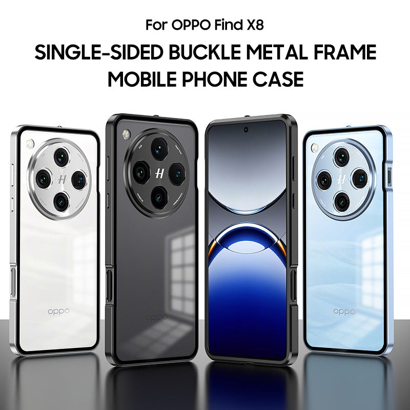 Single-Sided Buckle Metal Frame Case