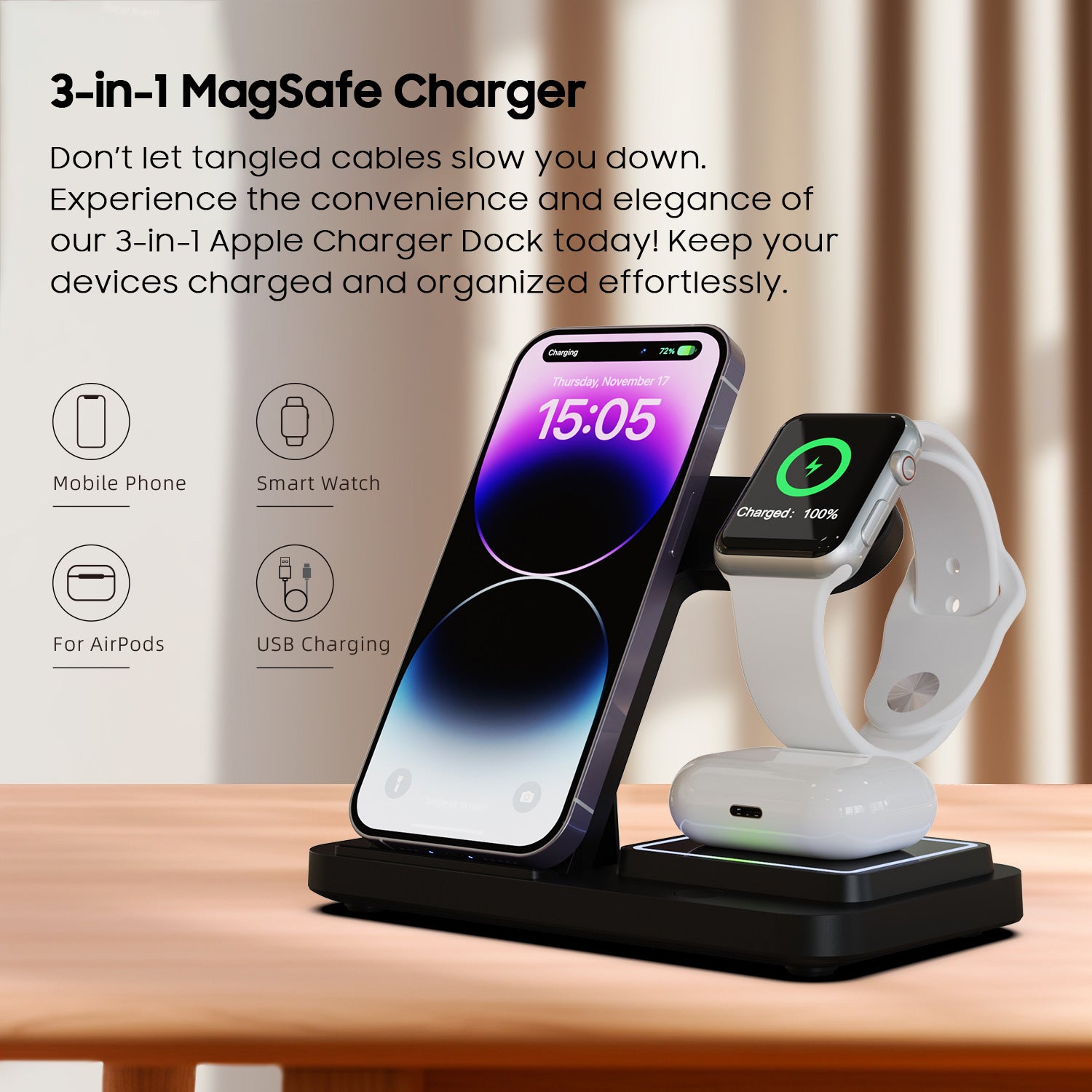 3-in-1 MagSafe Charger