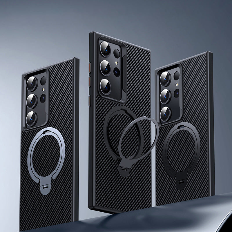 Carbon Fiber Ring Holder Case with MagSafe