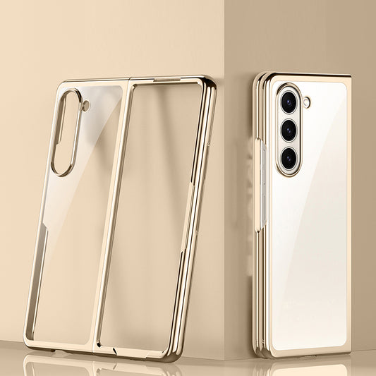 Samsung Series | Galaxy Z Fold5 Transparent Electroplating Mobile Phone Case