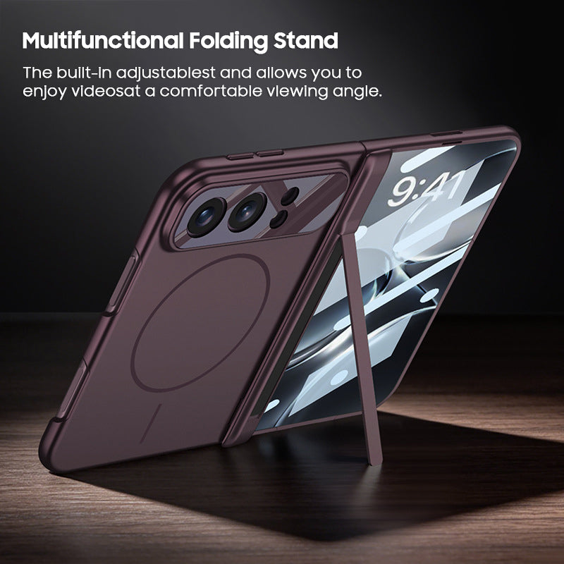 Frosted Ultra-Thin Kickstand Case with MagSafe