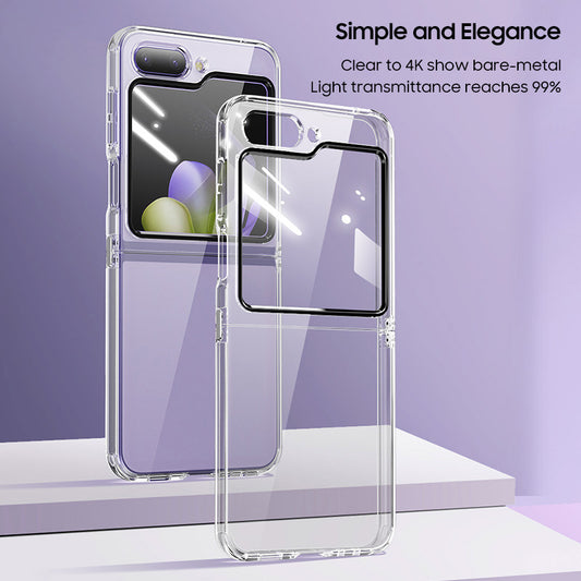 Samsung Series | Galaxy Z Flip5 HD Transparent Airbag Anti-Fall Mobile Phone Case