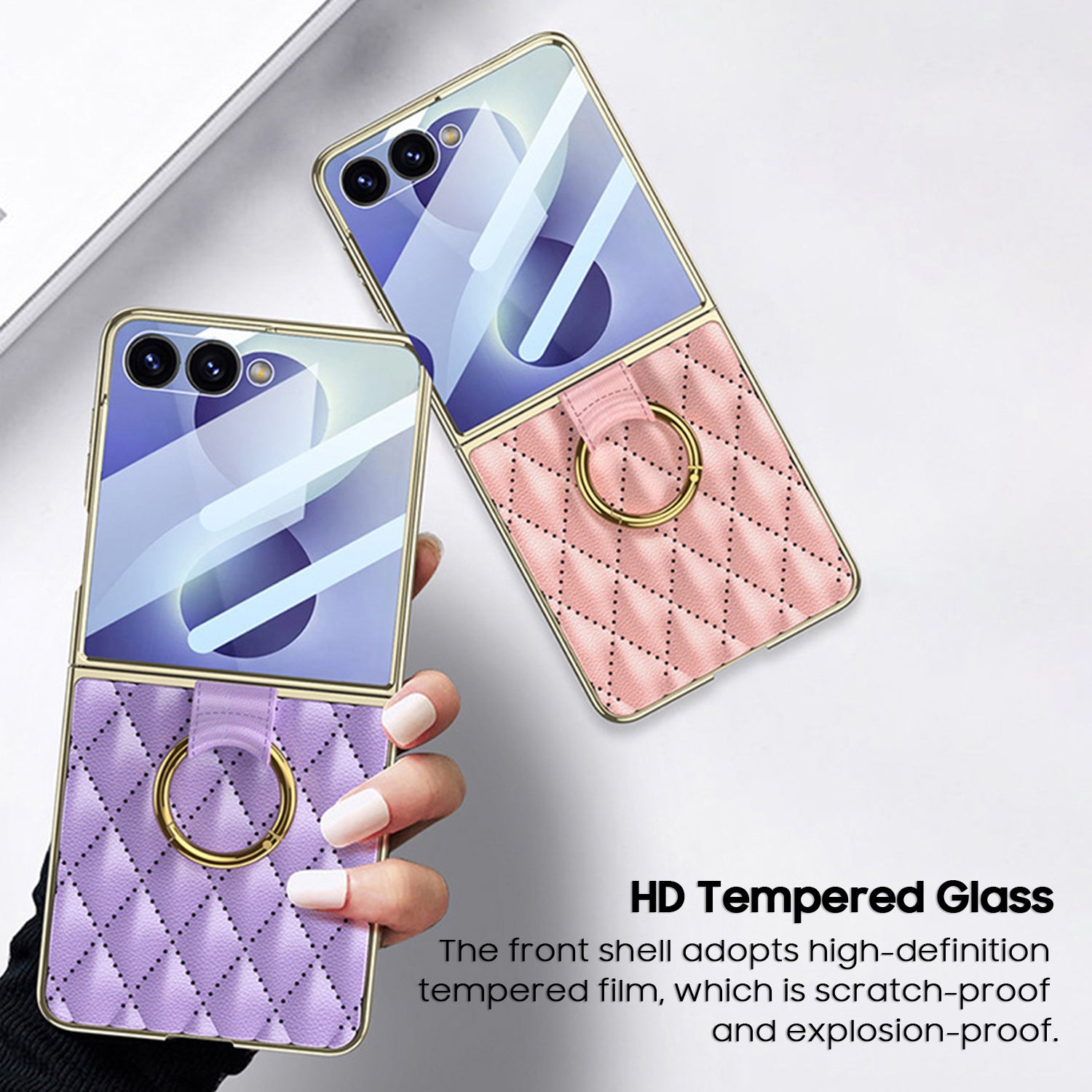 Luxury Wavy‑Textured Leather Case