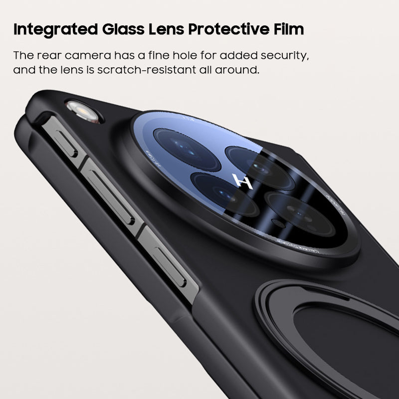 Rotating Magnet Ring Frosted Case with MagSafe