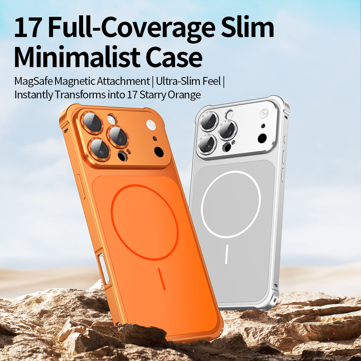 Single-Sided Buckle Metal Frame Case with MagSafe