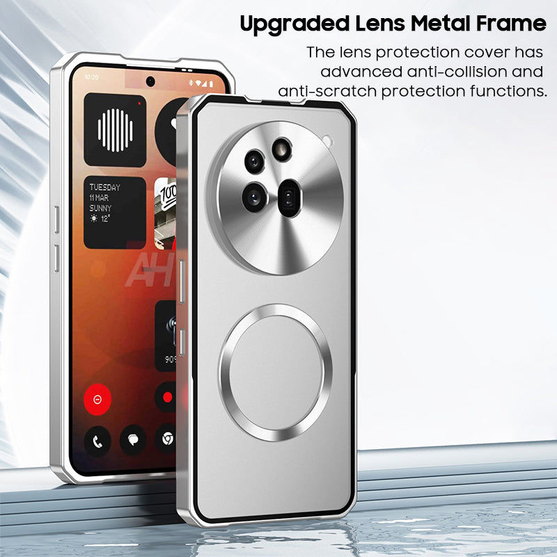 Single-Sided Buckle Metal Frame Case with MagSafe