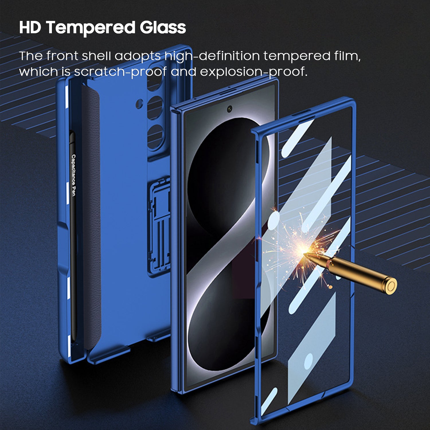 Magnetic Hinge Pen Box Protective Case
