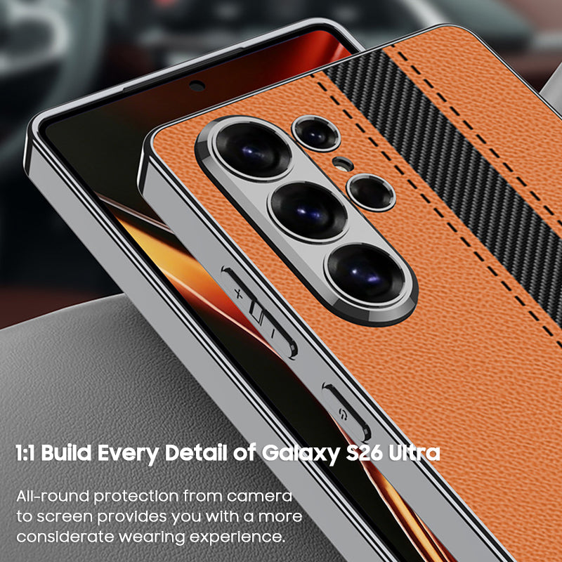 Classic Solid Color Leather Case