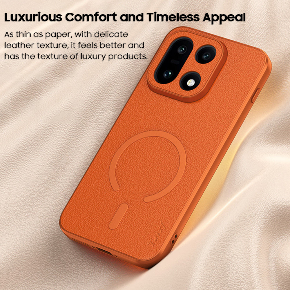 Lychee-Textured Leather Case with MagSafe