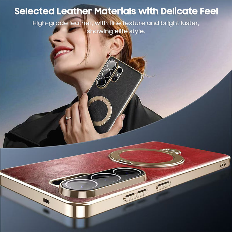 Swivel Ring Leather Case with MagSafe