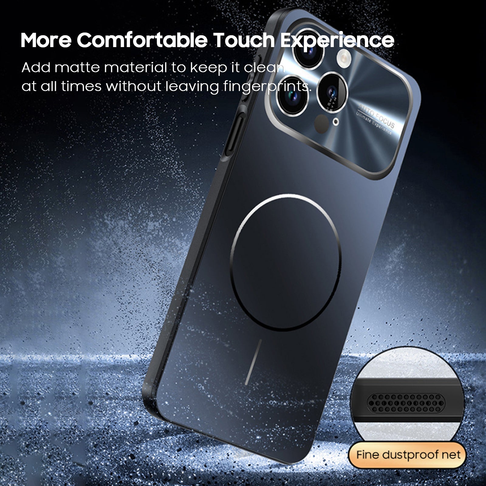 Electroplated Frosted Acrylic Case With MagSafe