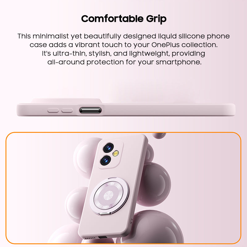 Rotating Bracket Liquid Silicone Case