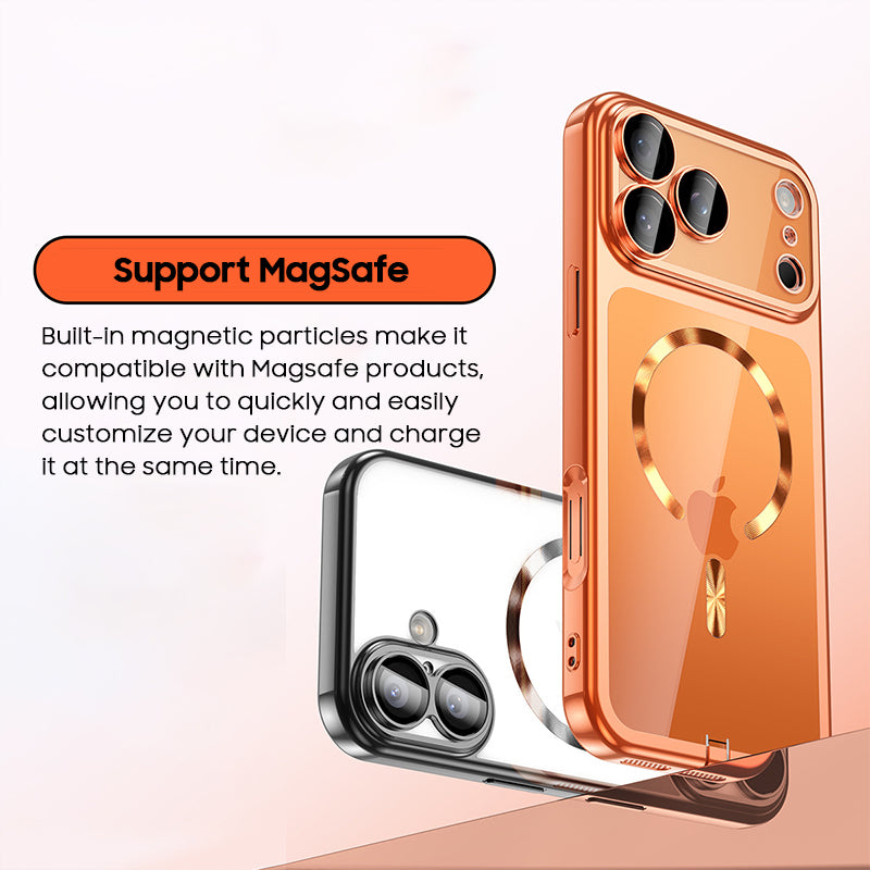 Transparent Electroplating Case with MagSafe