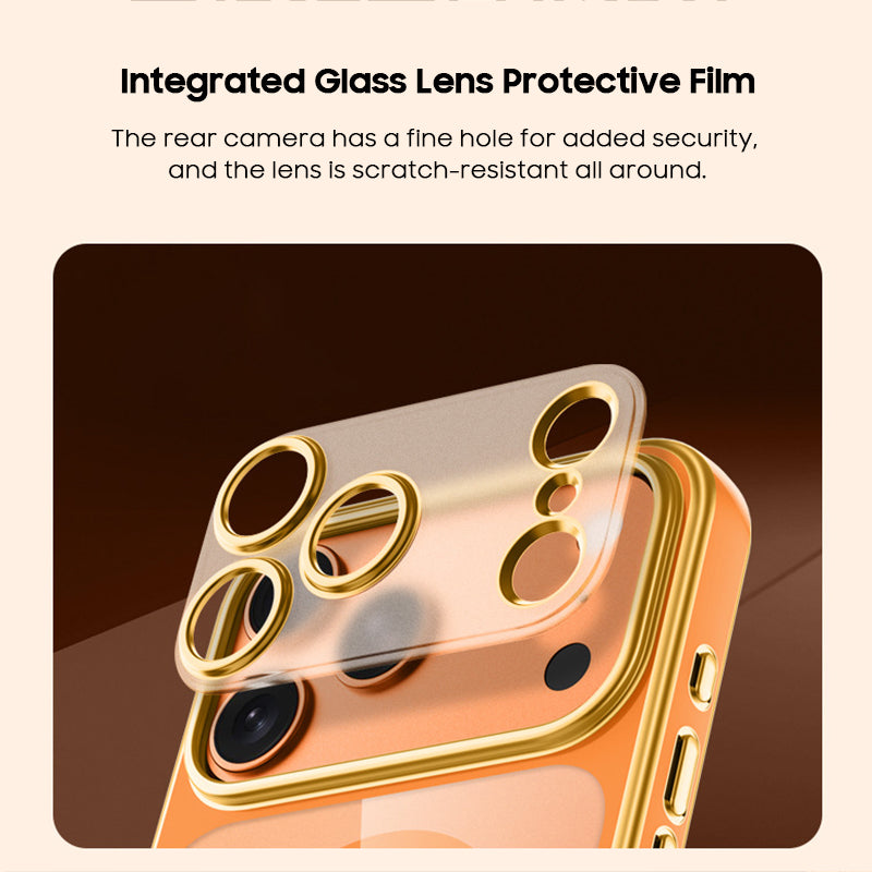 Semi-Transparent Frosted Electroplated Case with Magsafe