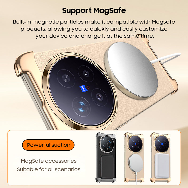 Foldable Stand Leather Case with MagSafe