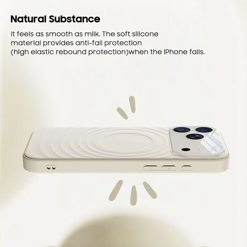 Ripple Texture Liquid Silicone Case with MagSafe