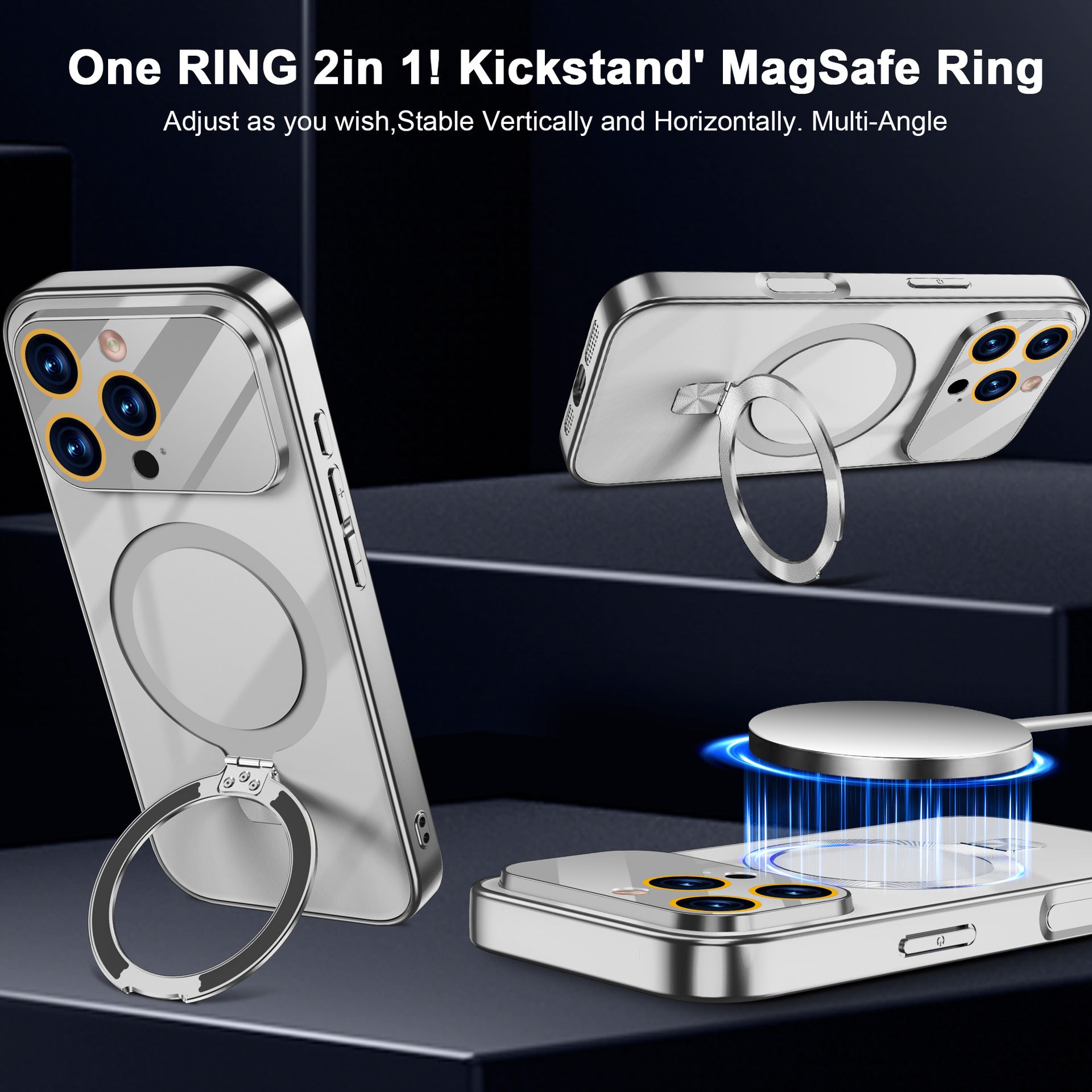 Electroplated Clear Case with MagSafe