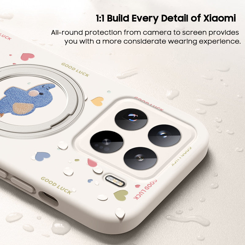 Baby Elephant Liquid Silicone Lanyard Case with Bracket