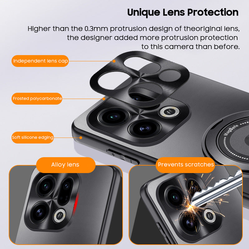 Rotating Magnet Stand Frosted Case