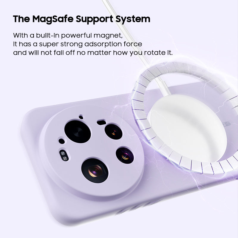 Solid Color Liquid Silicone Case with MagSafe