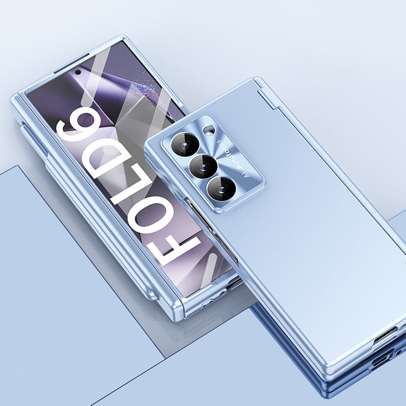 Solid Color Matte Hinged Case with Pen Slot