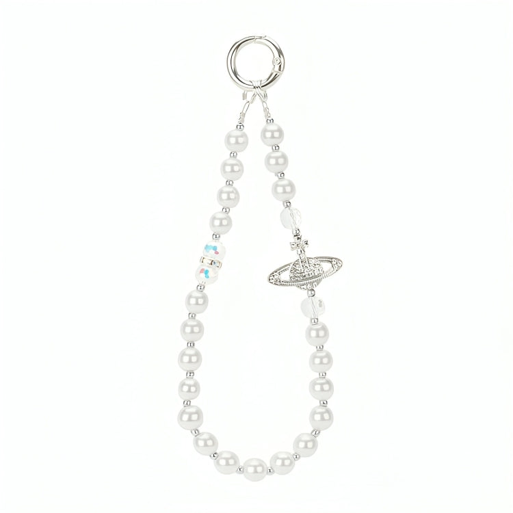 Pearl Saturn Pendant Rope Wristband