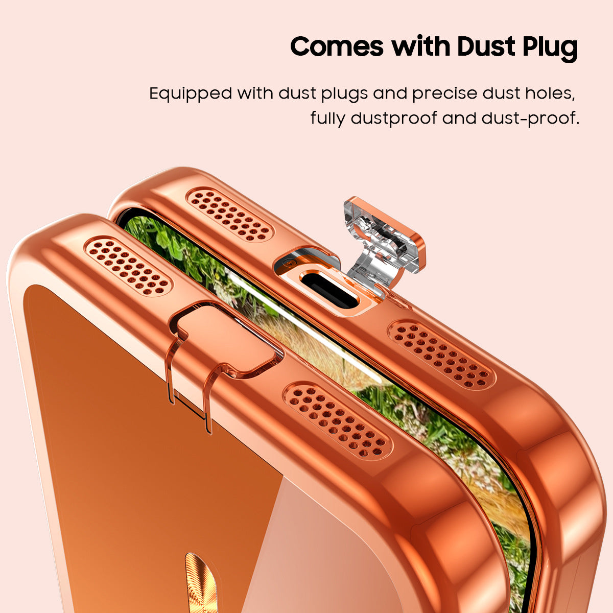 Transparent Electroplating Case with MagSafe