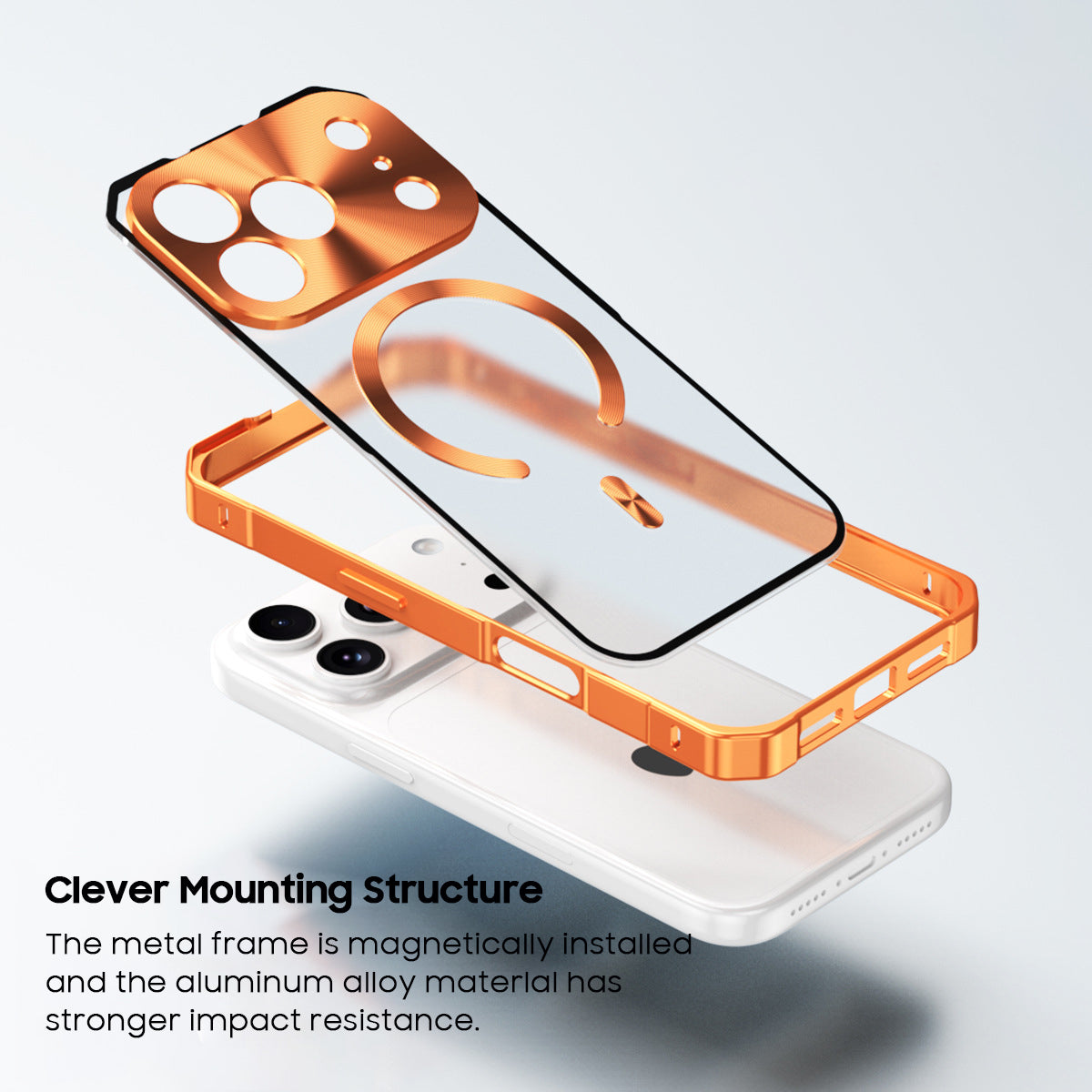Single-Sided Buckle Metal Frame Case