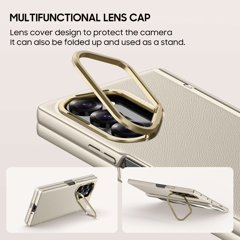 Lens Holder Luxury Leather Case